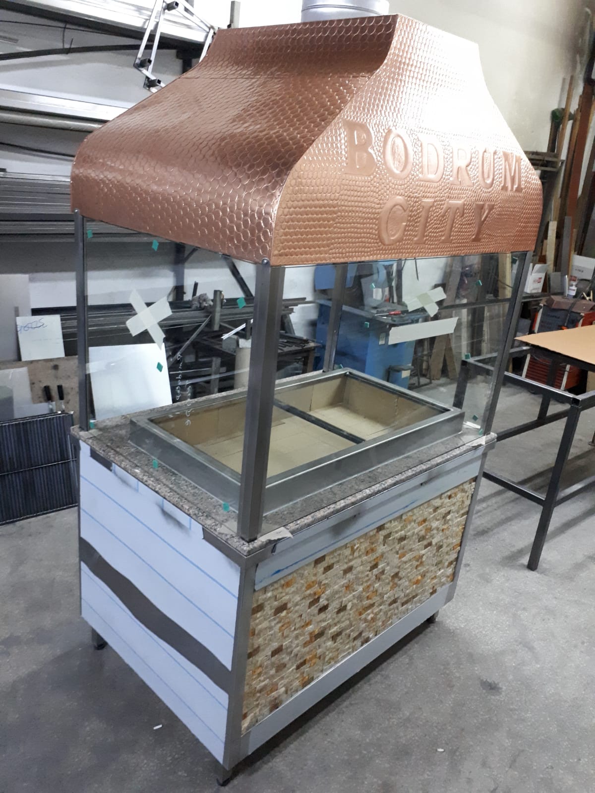 Paslanmaz Ocakbaşı Bakır Renk 1Metre